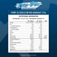 Applied Nutrition Pump 3G Zero Stim 375g